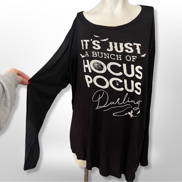 Hocus Pocus long sleeve graphic top 1XL - Picture 3 of 6